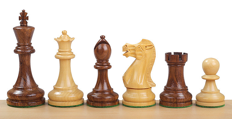 Figury szachowe z akacji i bukszpanu Executive – 4″ King