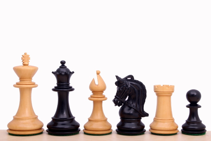Korynckie hebanizowane figury szachowe – 4" król