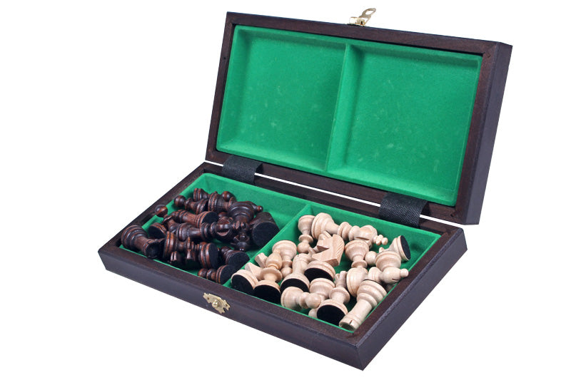 Miniaturowy zestaw szachów olimpijskich z tacką (król 2,36 cala)