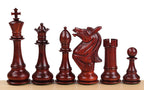 Figury szachowe Napoleona 6 cali – czerwony padauk i bukszpan