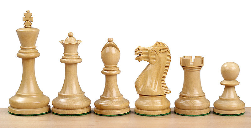 Figury szachowe z akacji i bukszpanu Executive – 3,5″ King