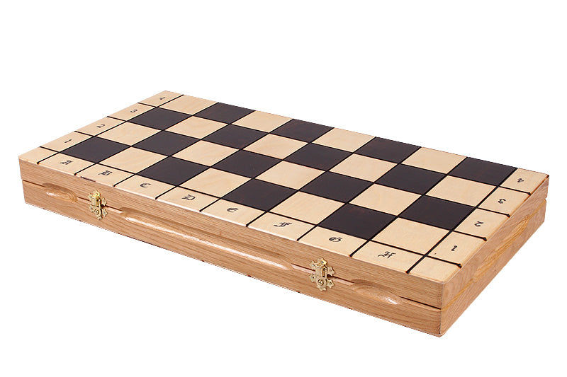 Zestaw szachowy Magnat z tacką (4,72" King)