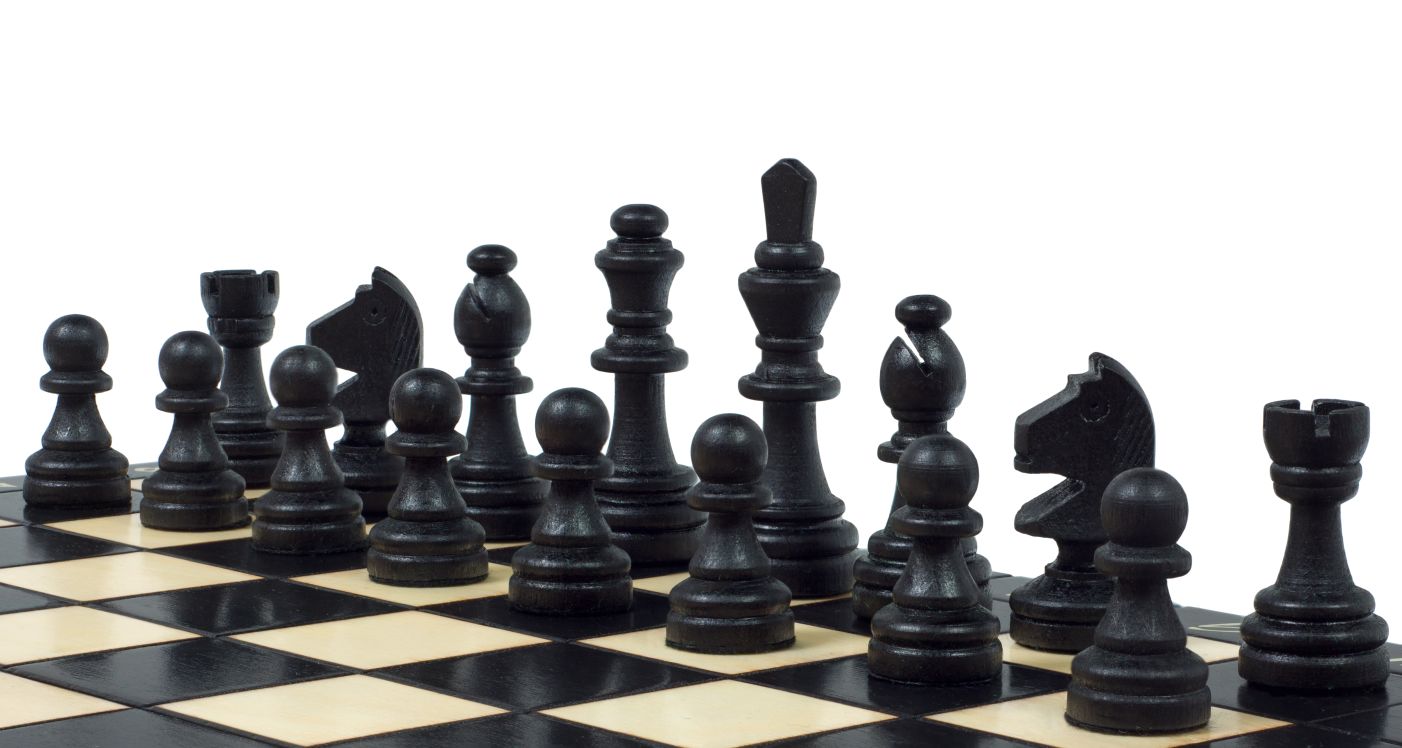 Magnetyczny zestaw szachowy w kolorze czarnym z wkładką (2,36" King)