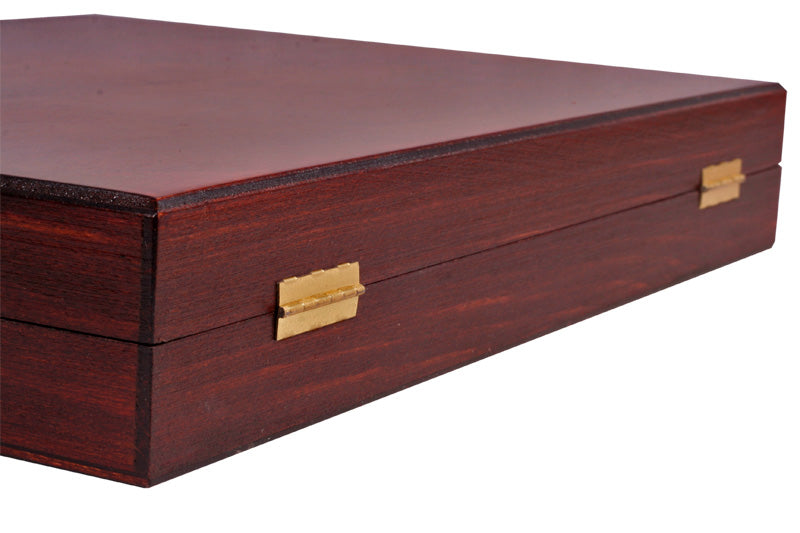 Figury szachowe Staunton De Lux nr 5 w drewnianym pudełku