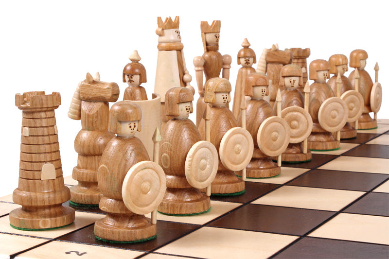 Zestaw szachowy Magnat z tacką (4,72" King)