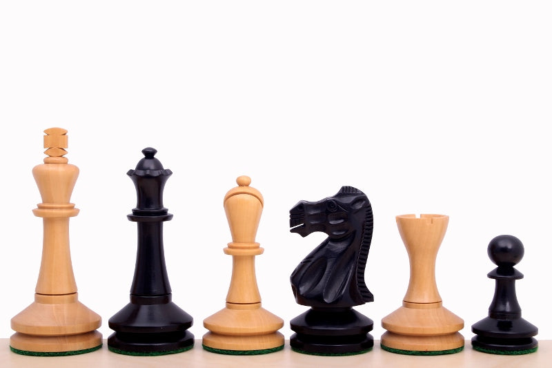 Figury szachowe Blackmore – 3,75" King, hebanizowane i z naturalnego bukszpanu