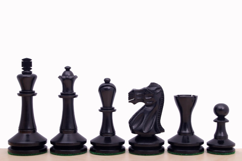 Figury szachowe Blackmore – 3,75" King, hebanizowane i z naturalnego bukszpanu