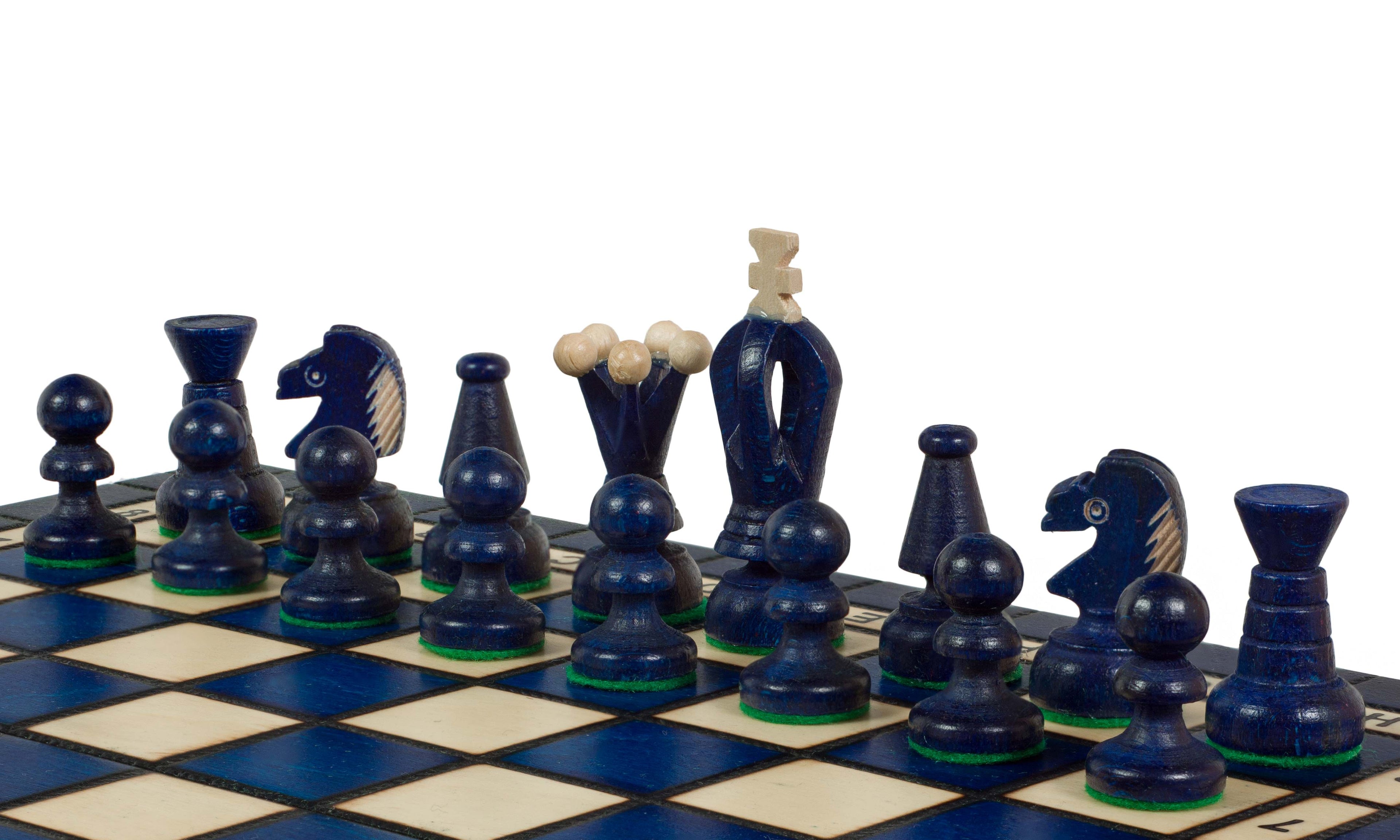Średni zestaw szachów Royal Kings z tacką (król 2,5 cala)