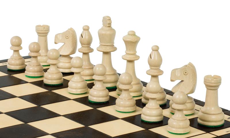 Zestaw szachów olimpijskich z tacką (król 3,15 cala)