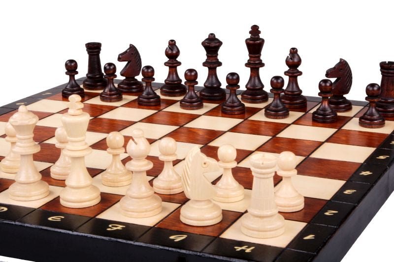 Magnetyczny zestaw szachowy z tacką (2,64" King)