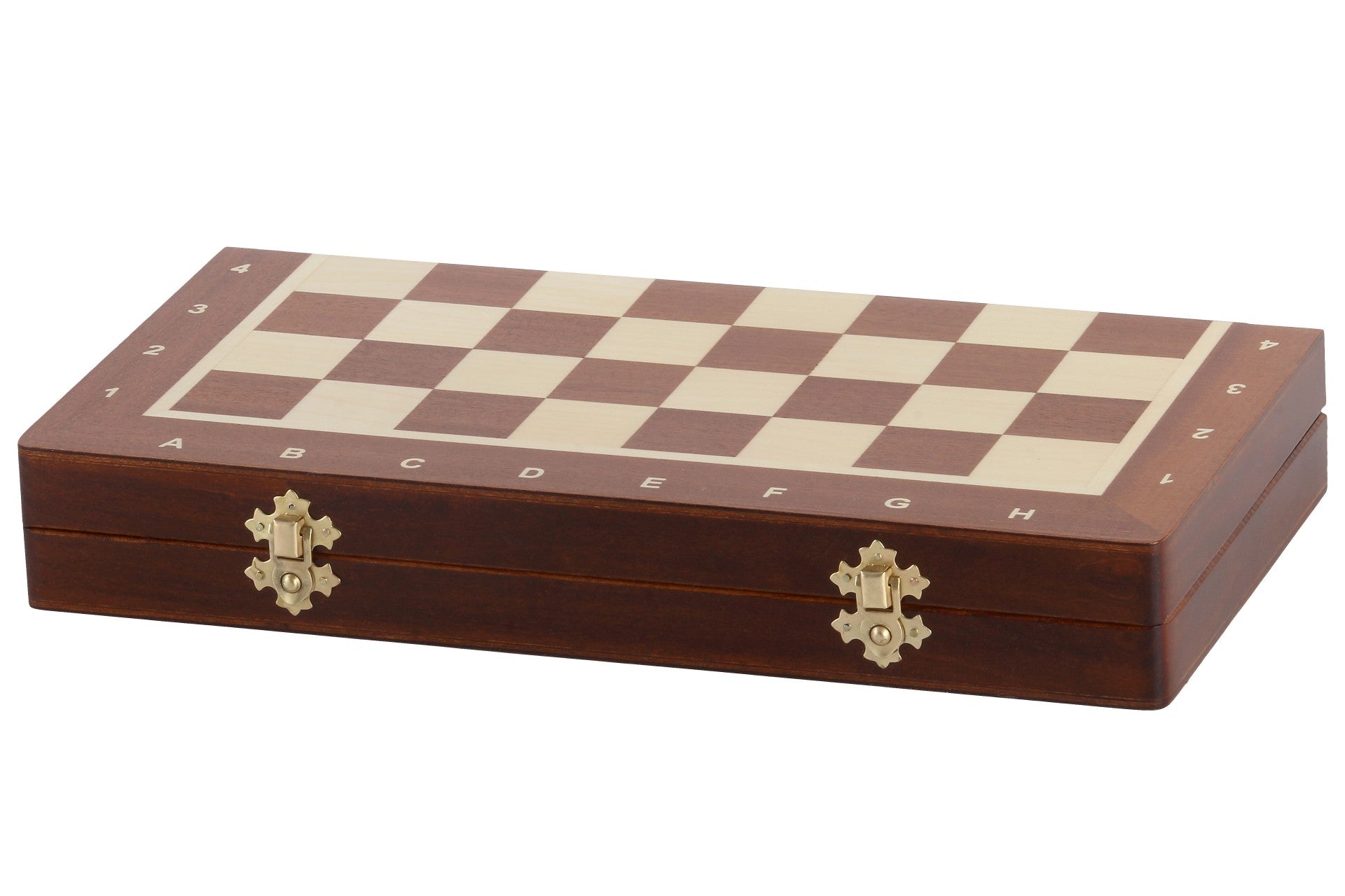 Zestaw szachów z intarsją magnetyczną i wkładką (2,64" King)