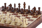 Zestaw szachów z intarsją magnetyczną i wkładką (2,64" King)