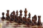 Zestaw szachów z intarsją magnetyczną i wkładką (2,64" King)