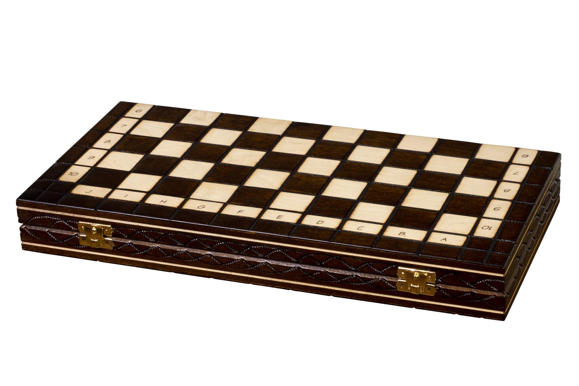 Zestaw szachowy Capablanca – plansza 10x10 z arcybiskupem i kanclerzem