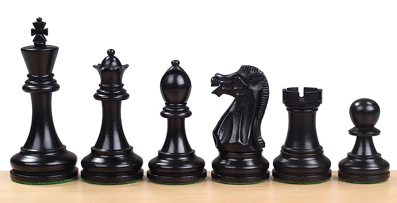 Ebonizowane figury szachowe Executive – 4″ King