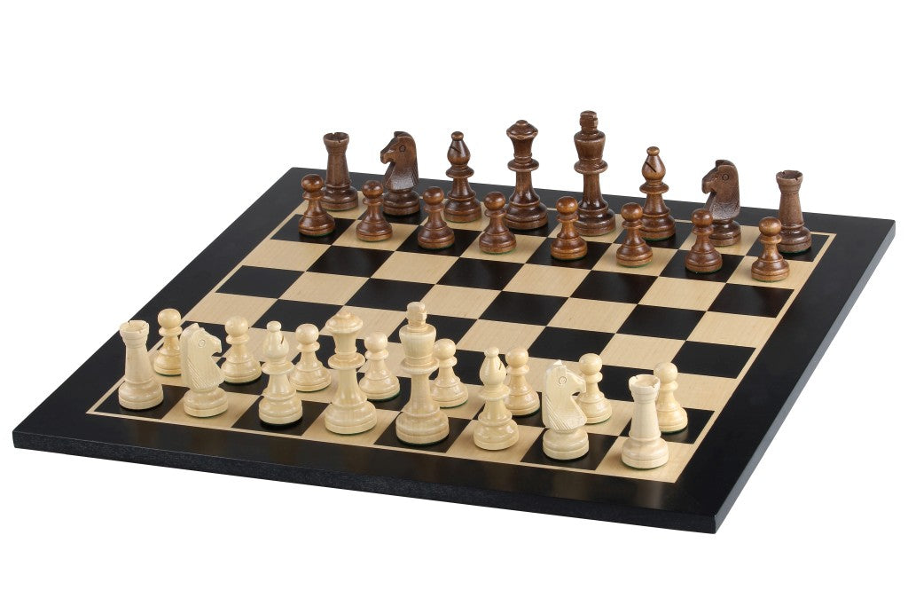 Szachownica z czarnego mahoniu i klonu 18,9″ – bez notacji