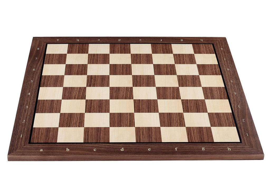 Szachownica orzechowo-klonowa 18,9″ – z notacją