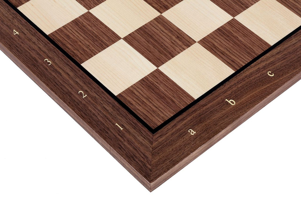 Szachownica orzechowo-klonowa 18,9″ – z notacją