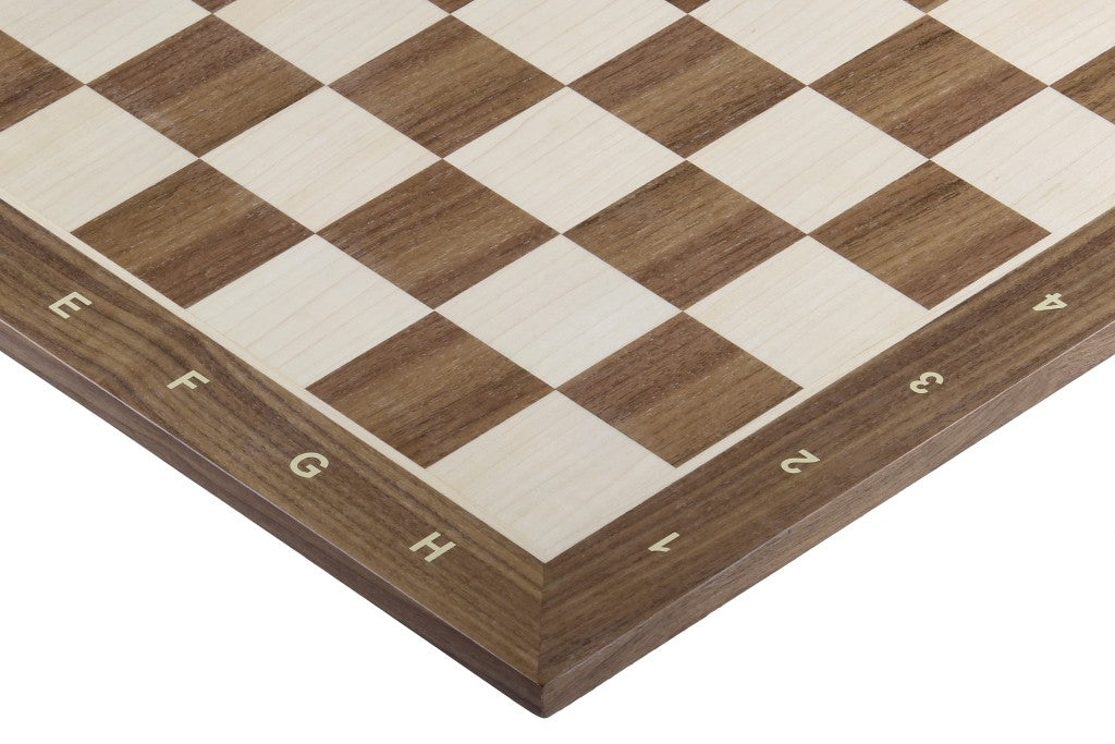 Szachownica orzechowo-klonowa 18,9″ – z notacją