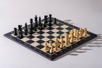 Szachownica z czarnego mahoniu i klonu 18,9″ – z notacją